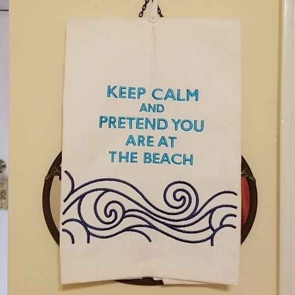 Keep Calm Beach Tea Towels 🏖 - Picture 2 of 2